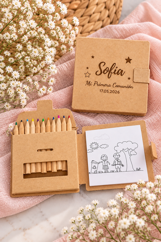 Set para colorear infantil personalizado