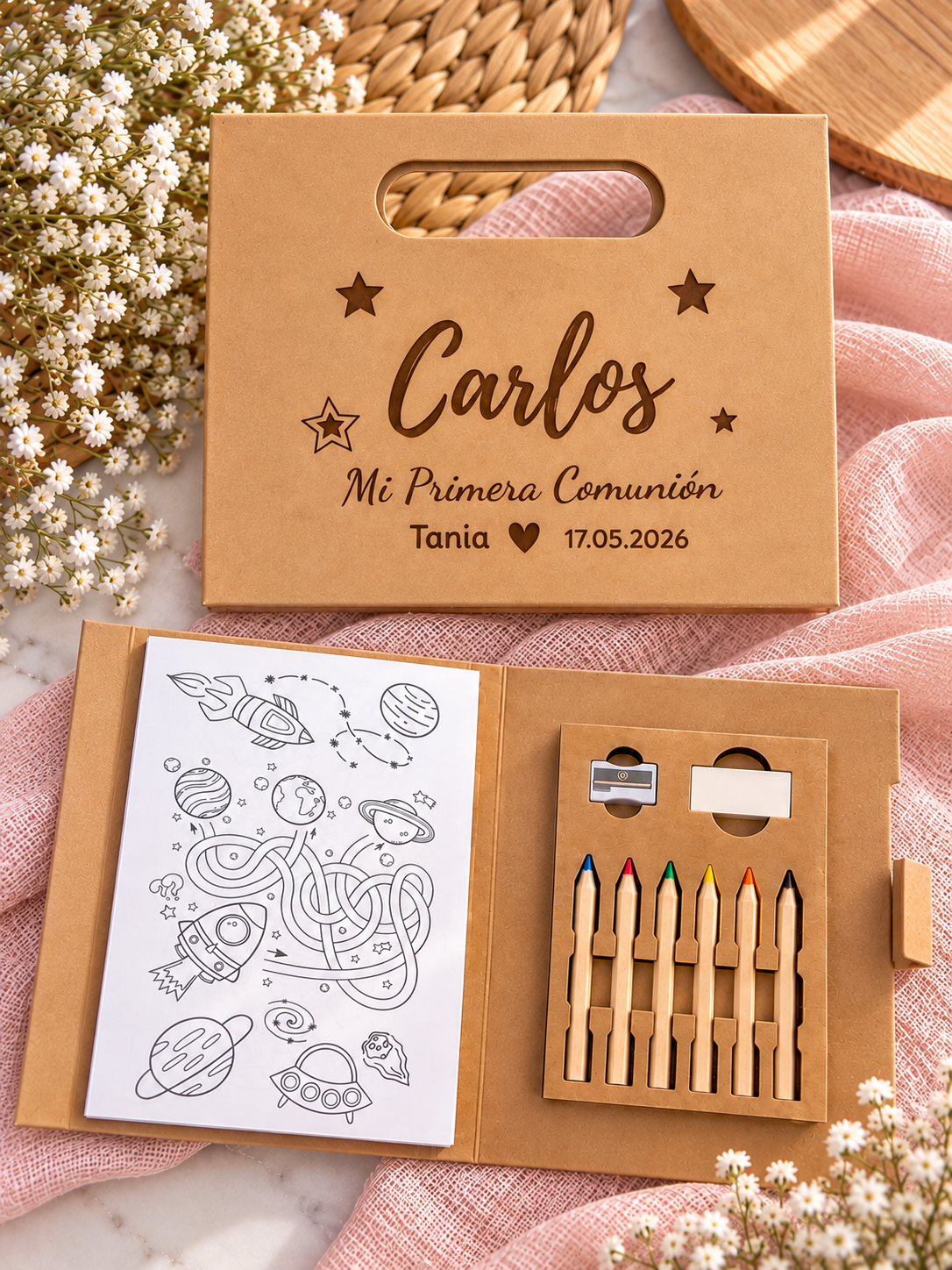 Set para colorear infantil personalizado