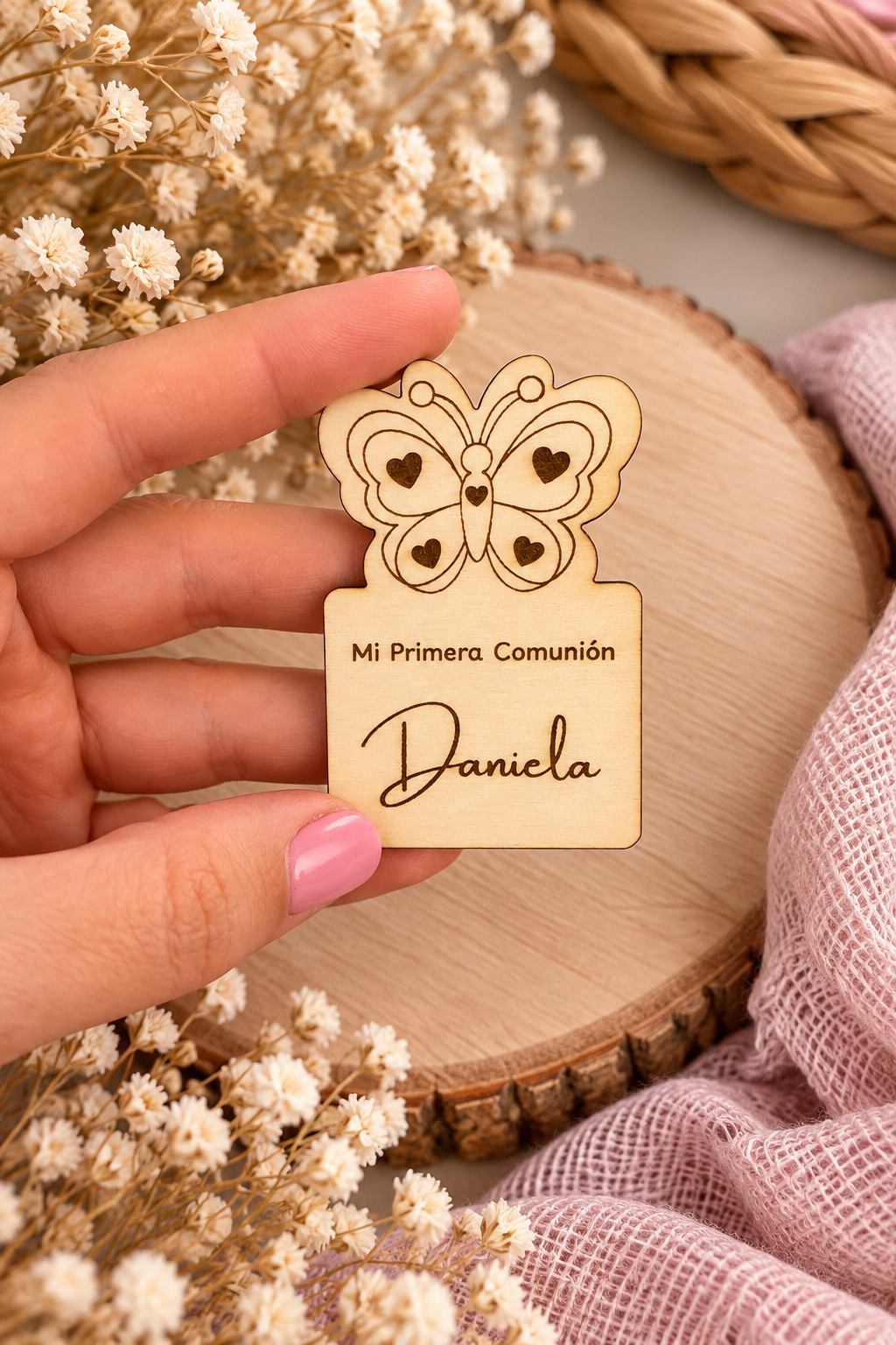 Imán madera personalizado