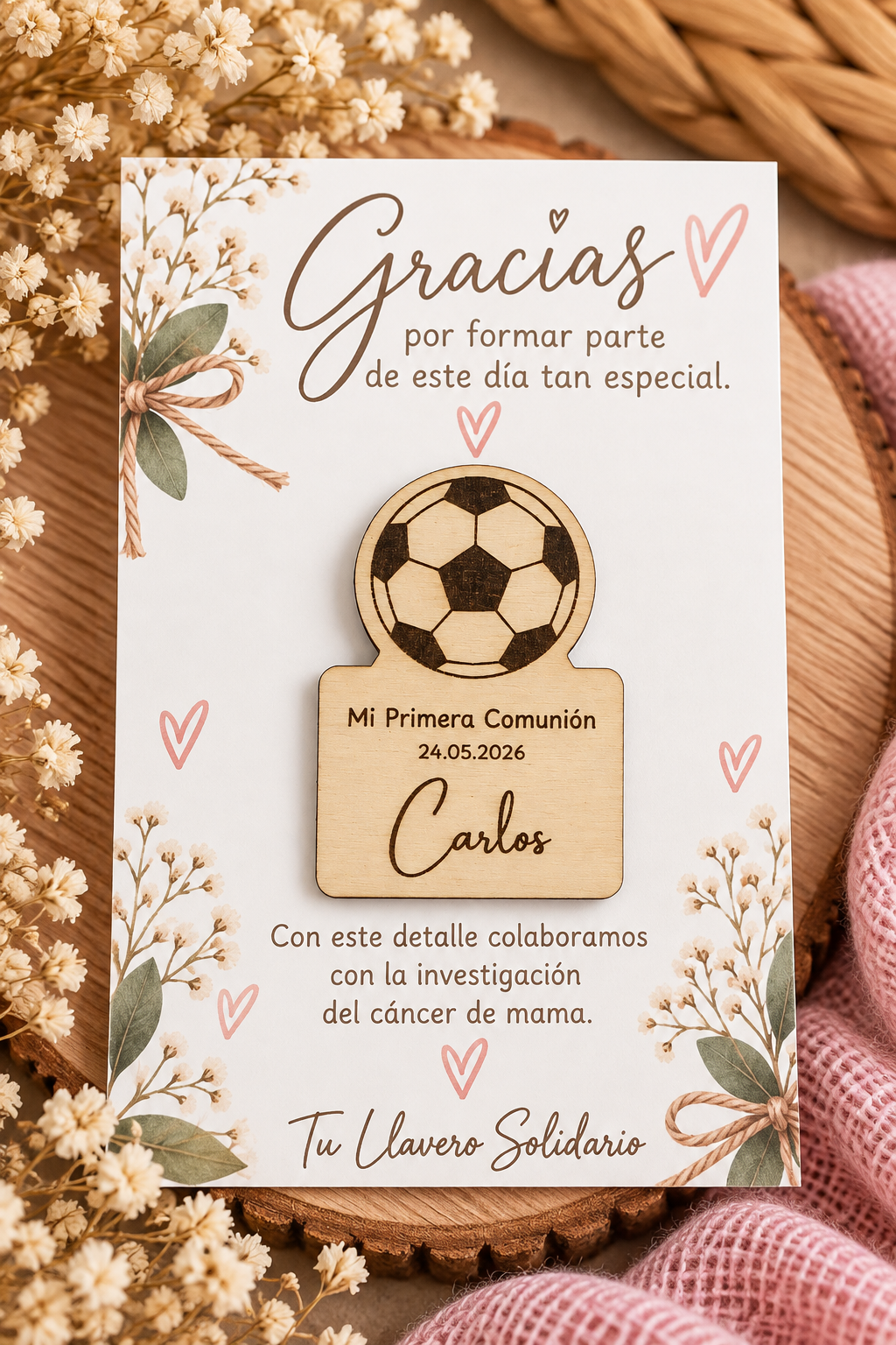 Imán madera personalizado
