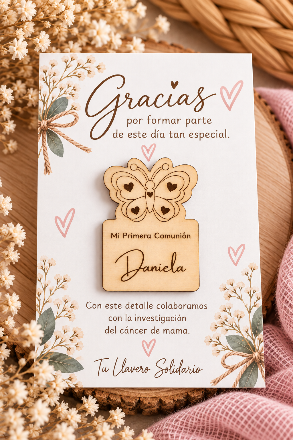 Imán madera personalizado