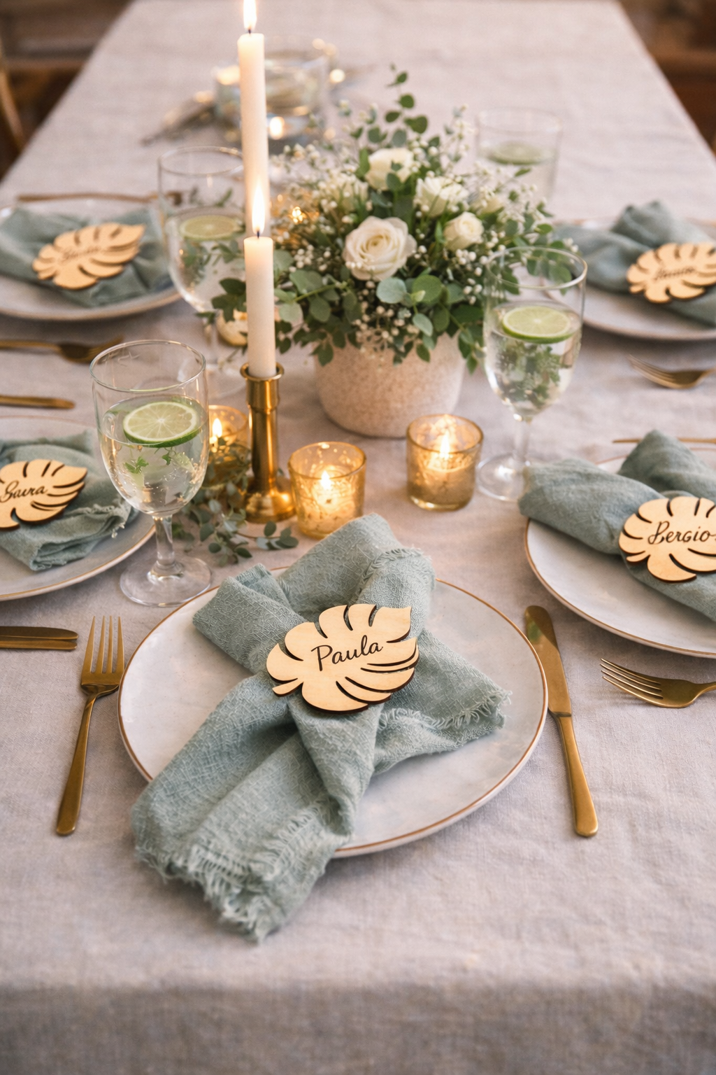 Marca sitio hoja / imán