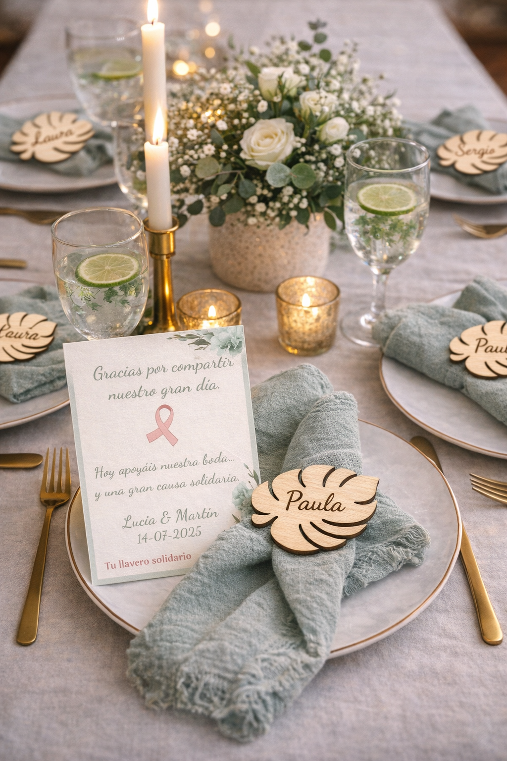 Marca sitio hoja / imán