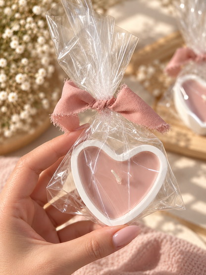 Vela corazón de luz