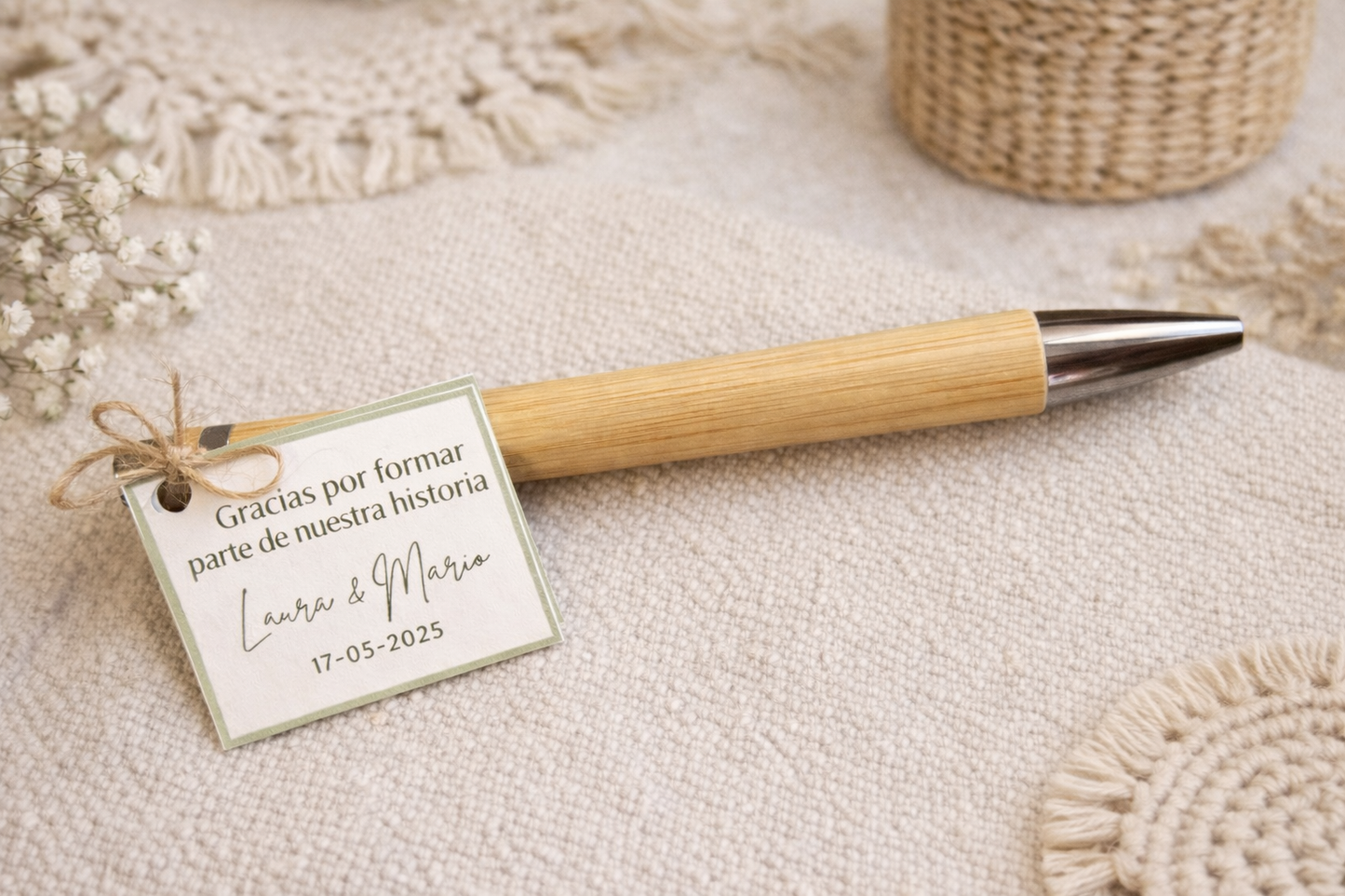 Bolígrafo madera personalizado