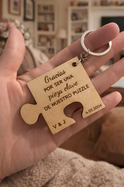 Piezza puzzle / llavero / marca sitio