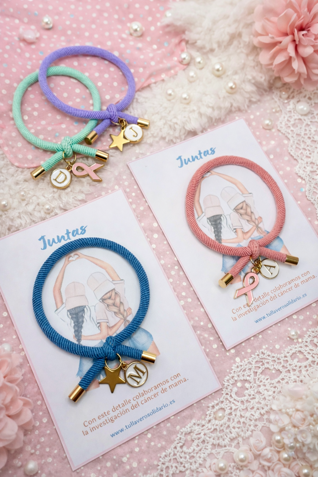 Pulsera solidaria nudo juntas