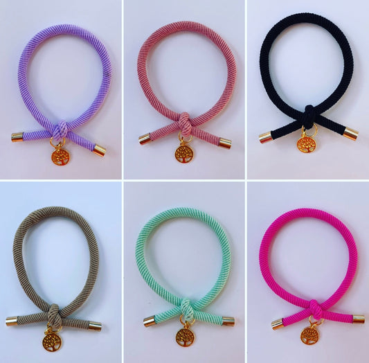 Pulsera solidaria nudo árbol de la vida