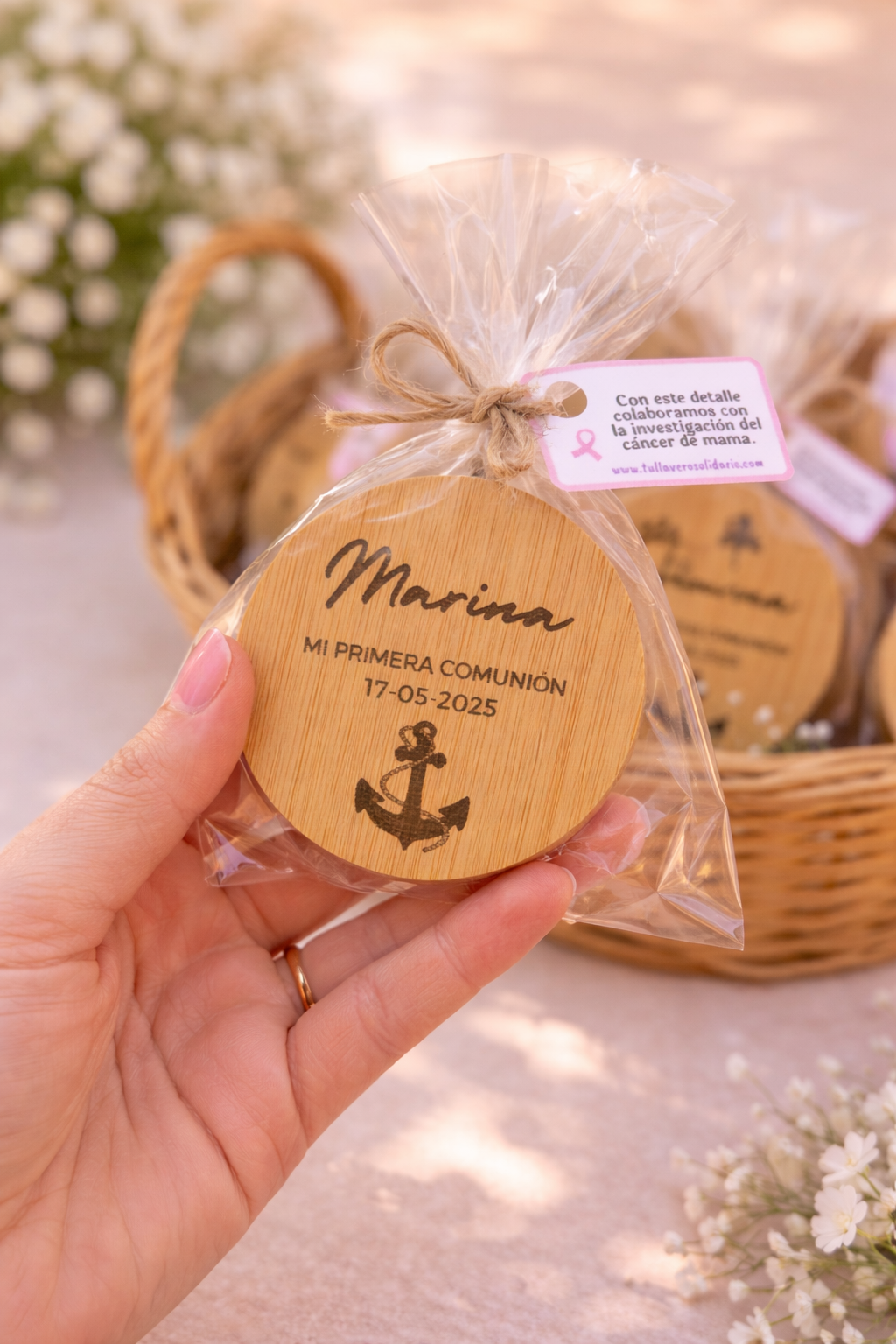 Abridor madera / imán solidario