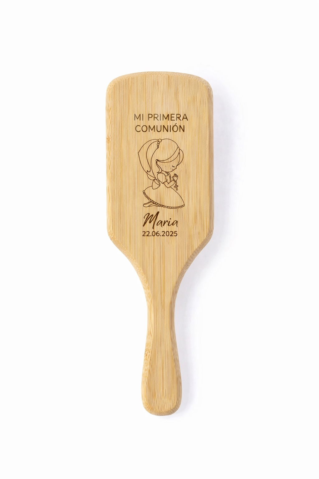 Cepillo de madera personalizado