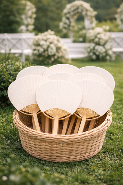 Pai Pai personalizado para bodas – Abanico de bambú grabado