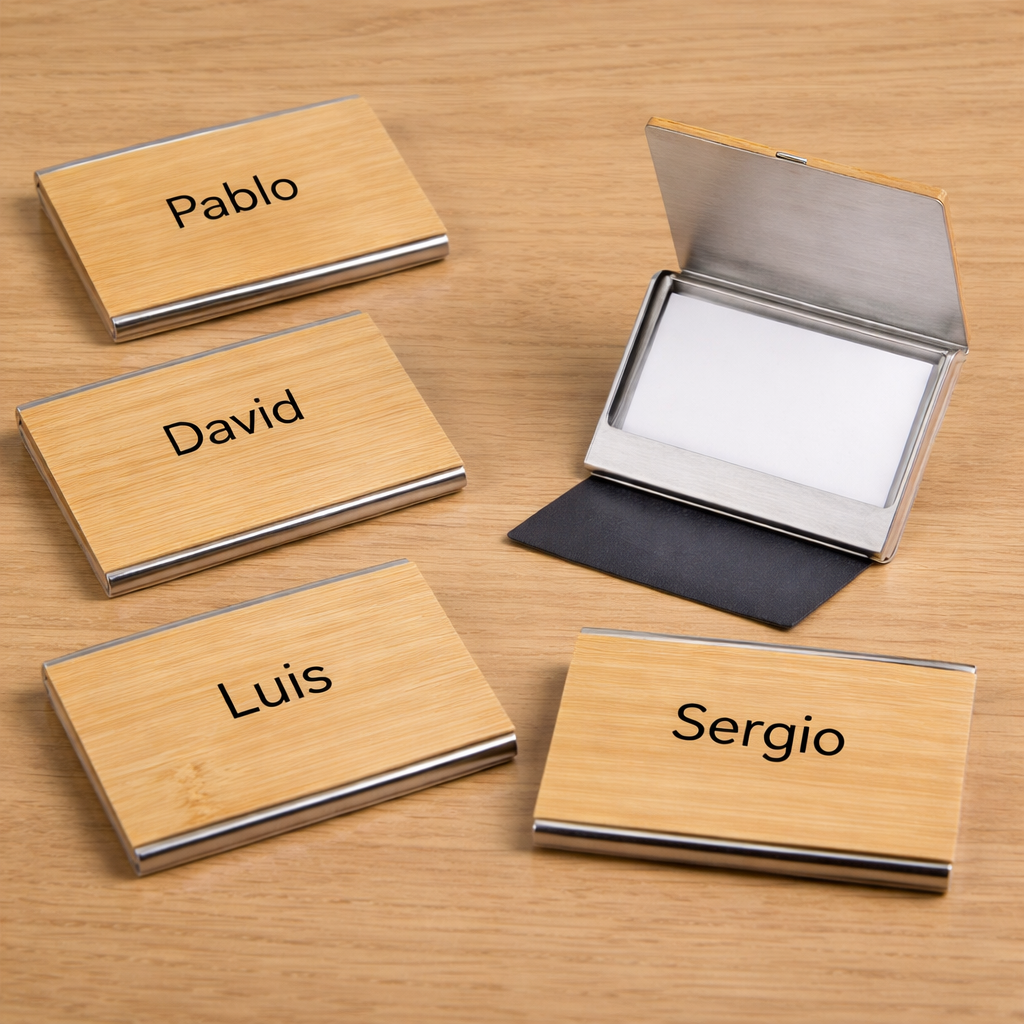 Tarjetero personalizado eventos