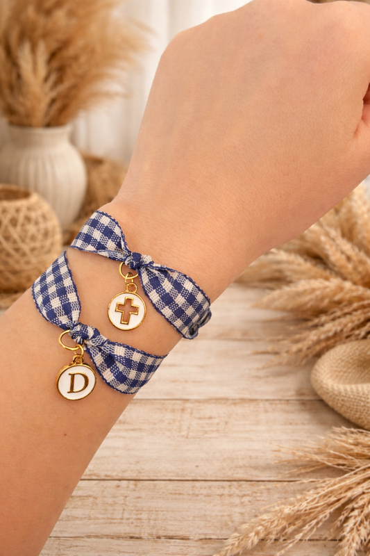Pulsera cuadros vichy