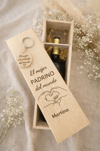 Caja de vino personalizada