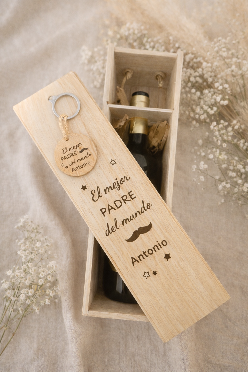Caja de vino personalizada