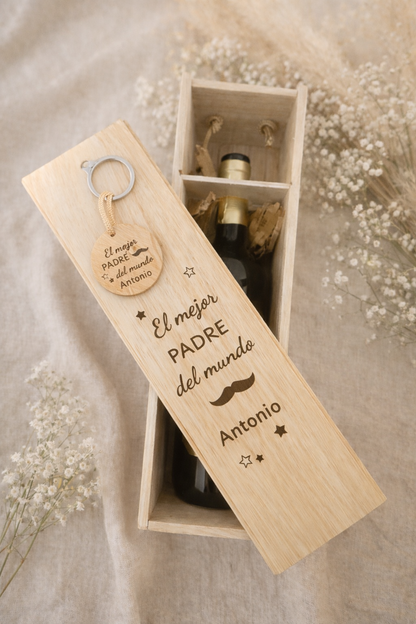 Caja de vino personalizada