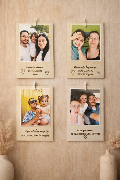 Porta fotos imán mamá / papá