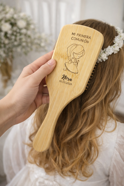 Cepillo de madera personalizado