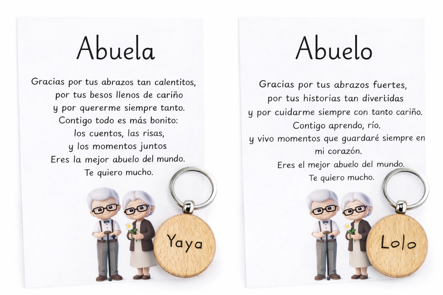 Llavero abuelo / abuela