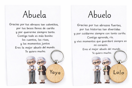 Llavero abuelo / abuela