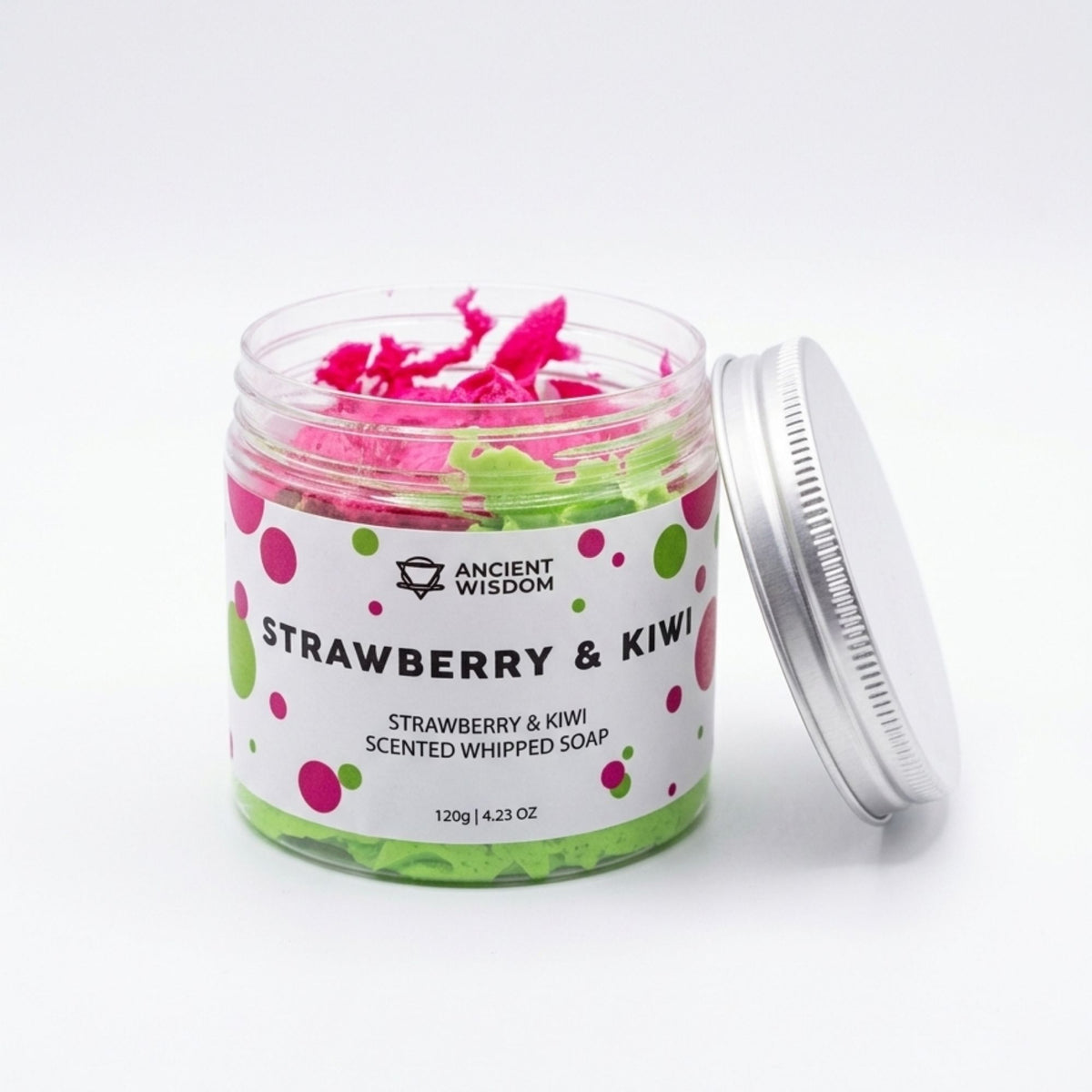 Jabón Cremoso de fresa y kiwi 120 g